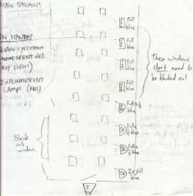 Basement lighting plan