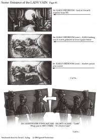 Storyboards for The Dark Side of the Earth by David Ayling