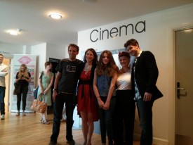 Me, Georgina Sherrington, Amelia Edwards, Therese Collins and Oliver Park at the screening