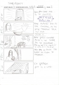 Some of my rough storyboards for Stop/Eject