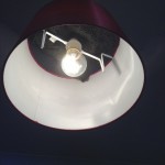 Black-wrapped ceiling light