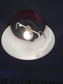 Black-wrapped ceiling light