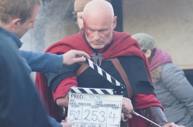 Colin Smith slates a shot of RIchard Zeman as the Kah'nath Commander